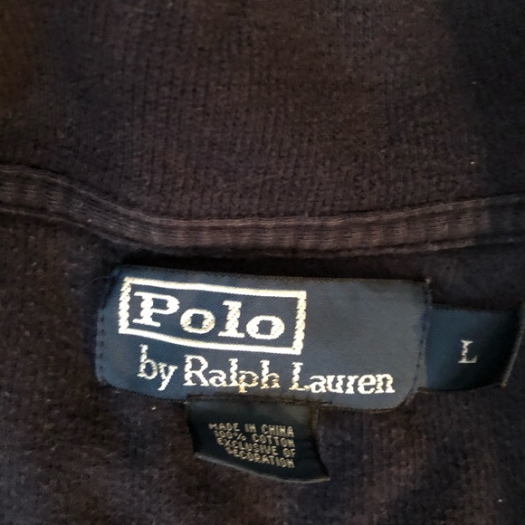 Men’s 1/4 Zip Navy Ralph Lauren Pullover - Picture 2 of 6